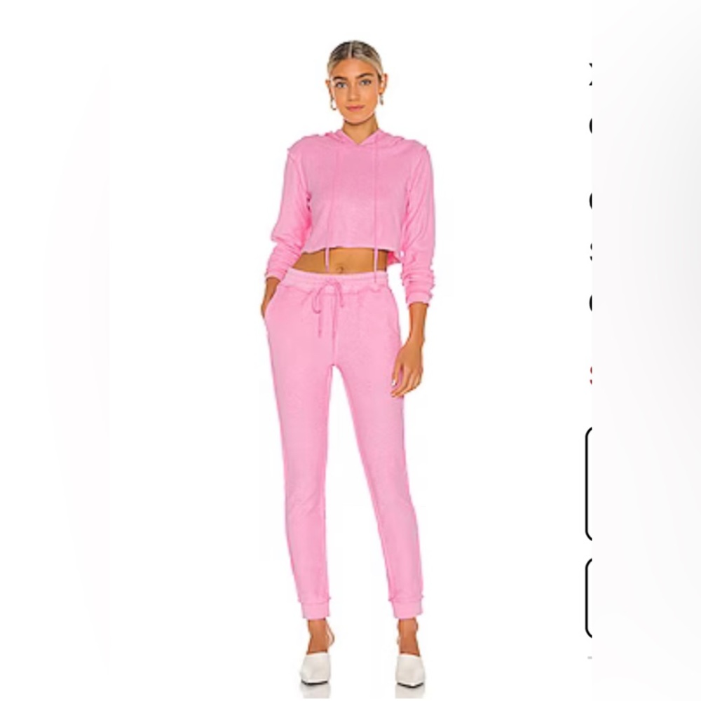 Cute pink hoodie with matching joggers Size Small they do run a little small.